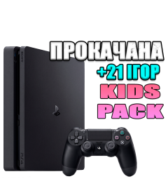 PlayStation 4 SLIM 1 TB БУ + 21 гра #808